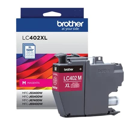 CARTUCHO DE TINTA BROTHER LC402XLMS SUPER ALTO RENDIMIENTO HASTA 1500  2