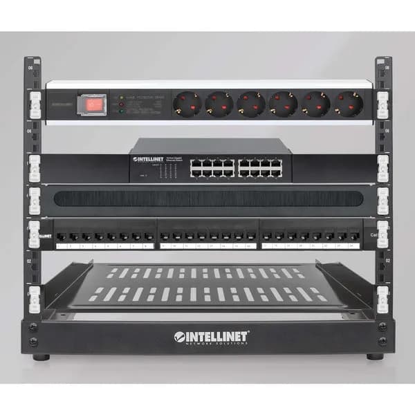 Intellinet Clip para montaje en rack de 19", 1U, Paquete de 12 pzas, S 7