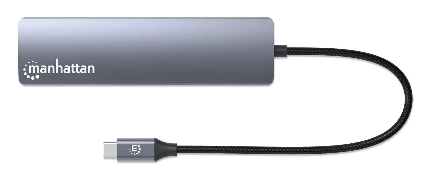 Manhattan Estación Docking USB-C con Hub, 6 en 1 3