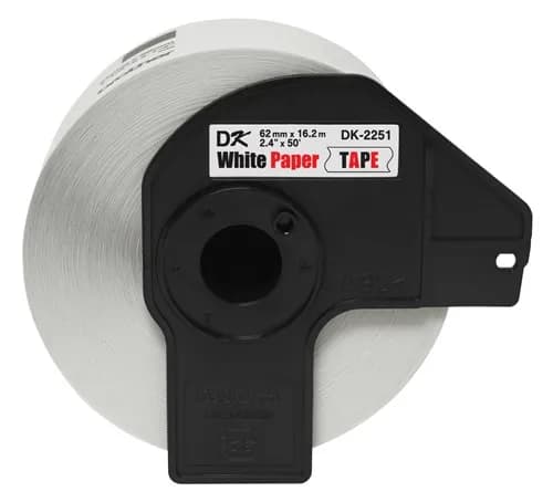 Brother DK-2251 cinta para impresora de etiquetas Negro y rojo sobre b 2