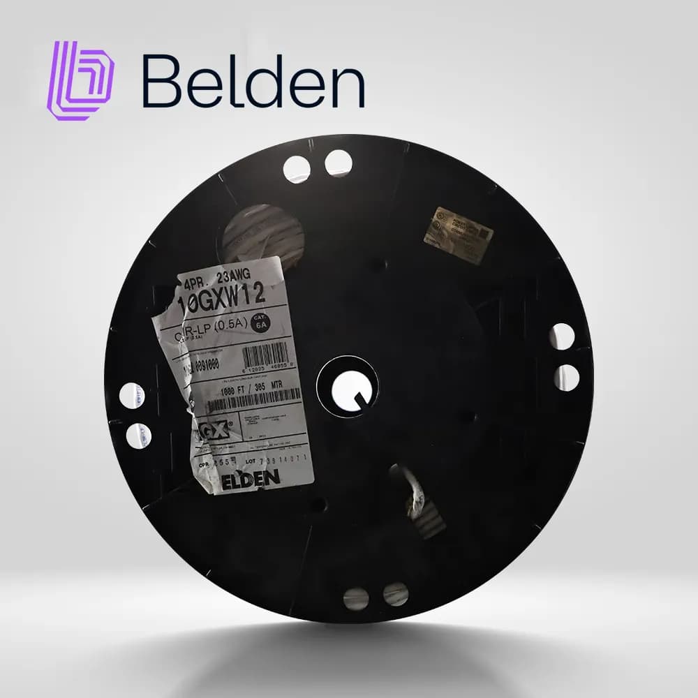 CABLE UTP CAT6A BELDEN 10GXW12 0091000 / INTERIOR / BLANCO / 500MHZ /  3