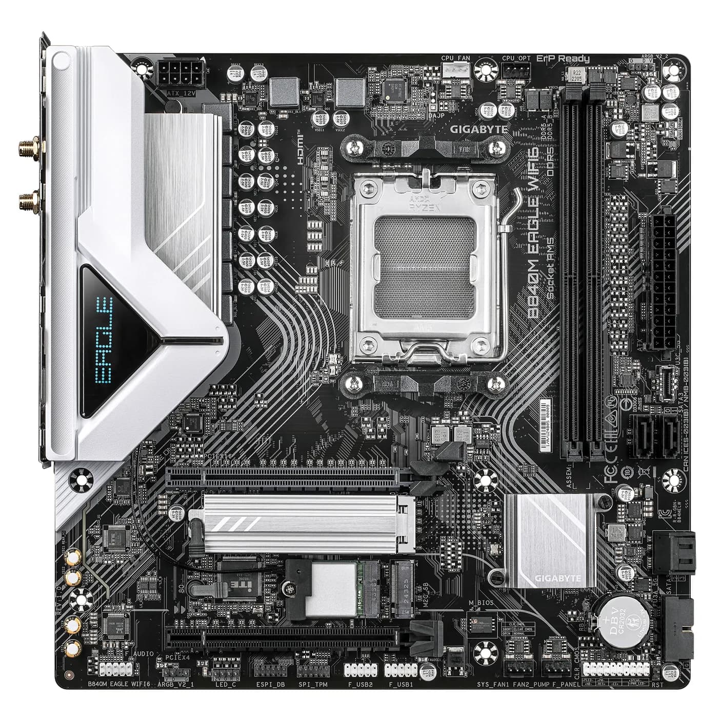 GIGABYTE B840M EAGLE WIFI6 placa base AMD B840 Enchufe AM5 Micro ATX 2