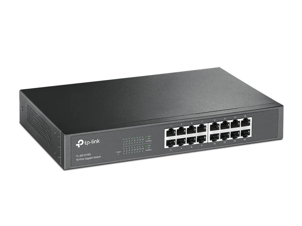 Switch Gigabit no administrable / 16 puertos 10/100/1000 Mbps / 35.7 M 2