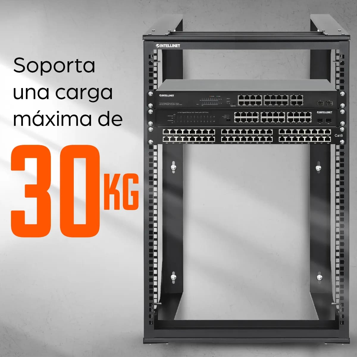 Intellinet 716208 accesorio para rack Panel ciego de la estantería 6