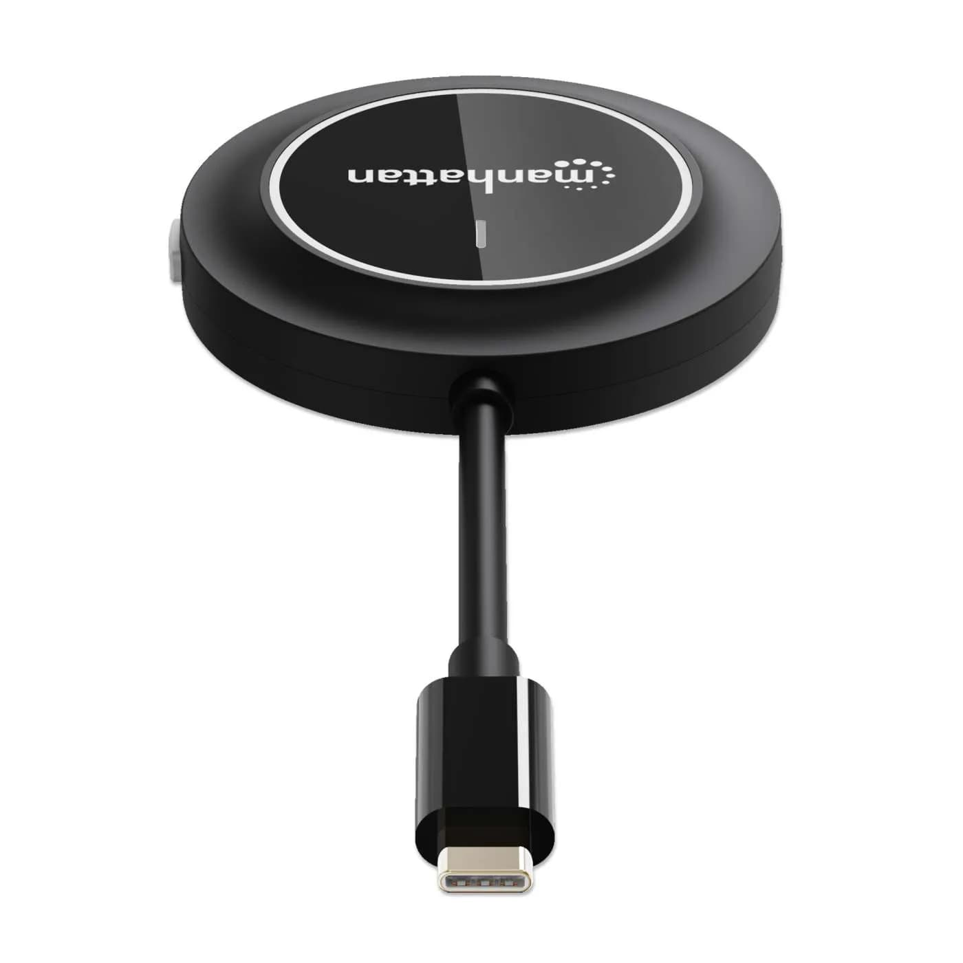 Manhattan 208437 extensor de audio/video Transmisor AV Negro 4