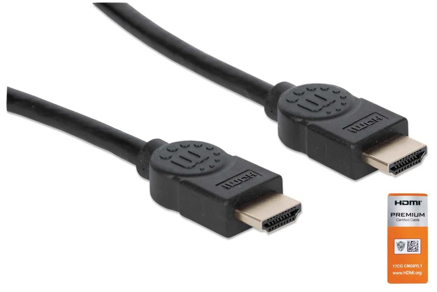 Manhattan Cable HDMI de Alta Velocidad con Canal Ethernet, Versión Pre 2