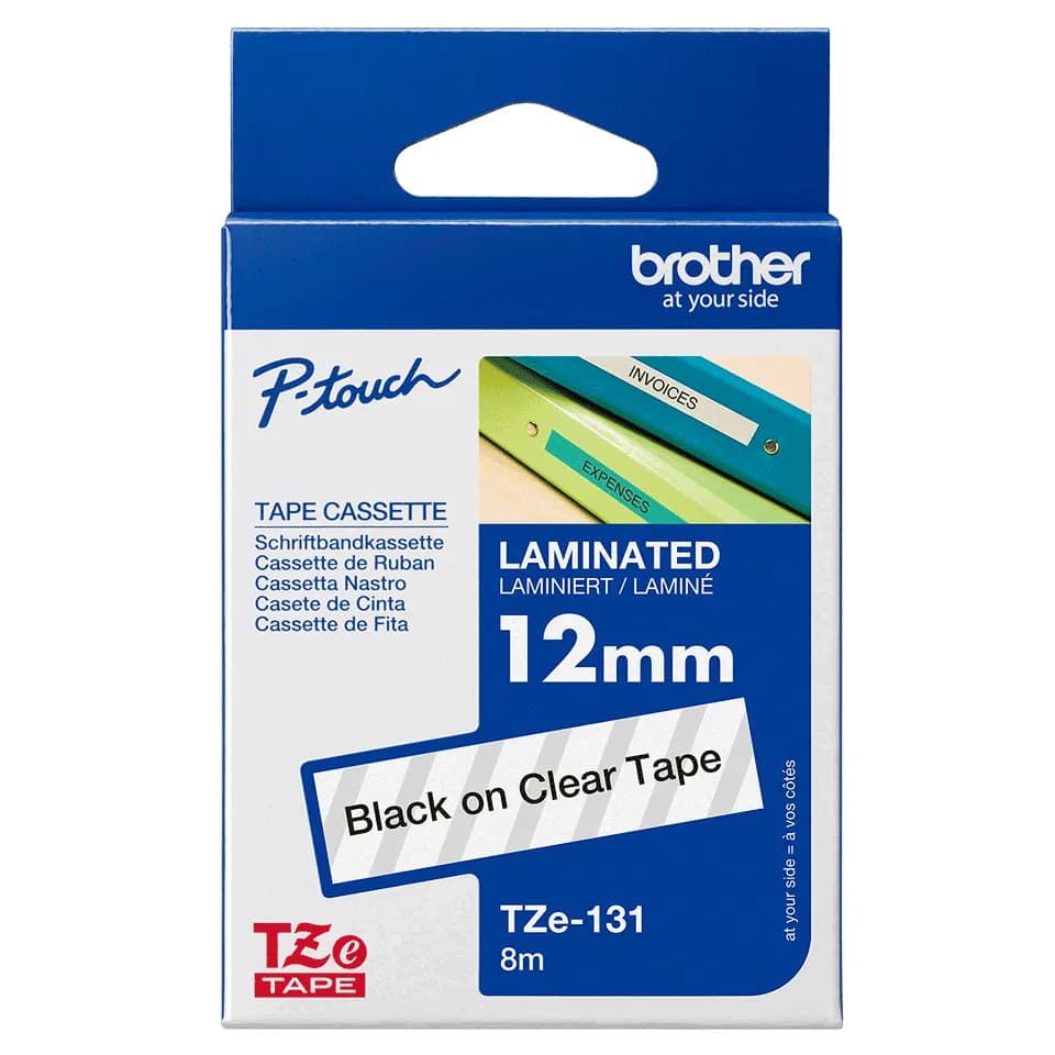 Brother TZE-131 cinta para impresora de etiquetas Negro sobre transpar 4