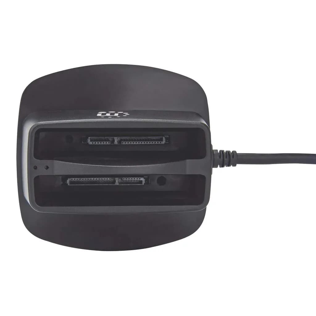Manhattan Base de conexión dual USB 3.0 SuperSpeed y disco duro SATA 2 4