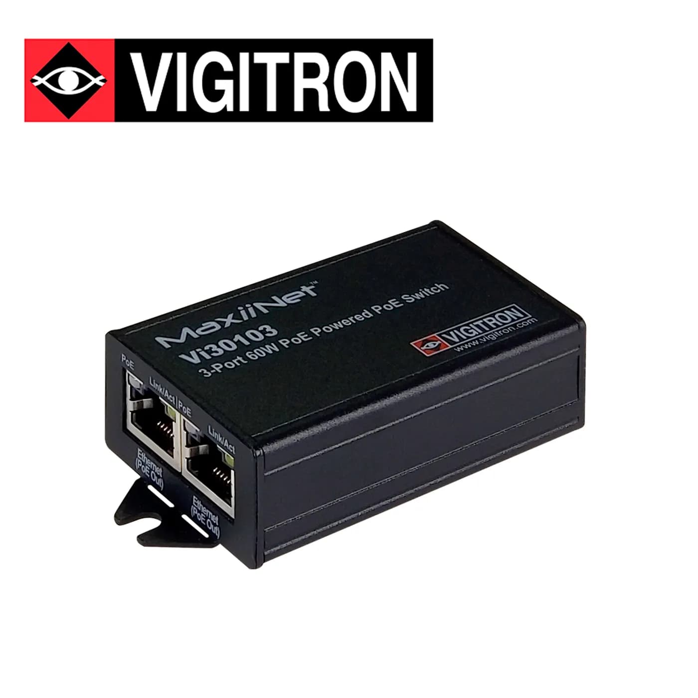 SWITCH POE NO ADMINISTRABLE VIGITRON VI30103 / 3 PUERTOS 10M/100M / 2  3