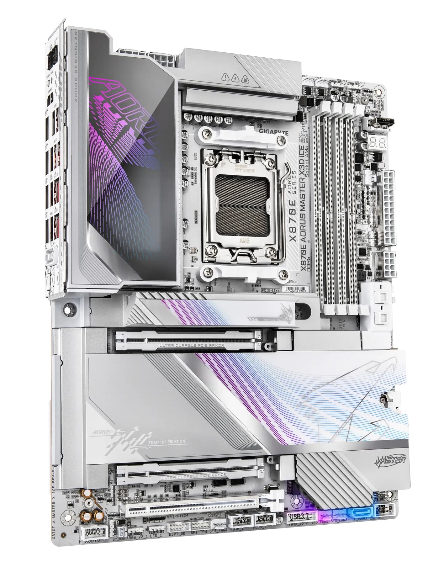 GIGABYTE X870E AORUS MASTER X3D ICE AMD X870E Enchufe AM5 ATX 4