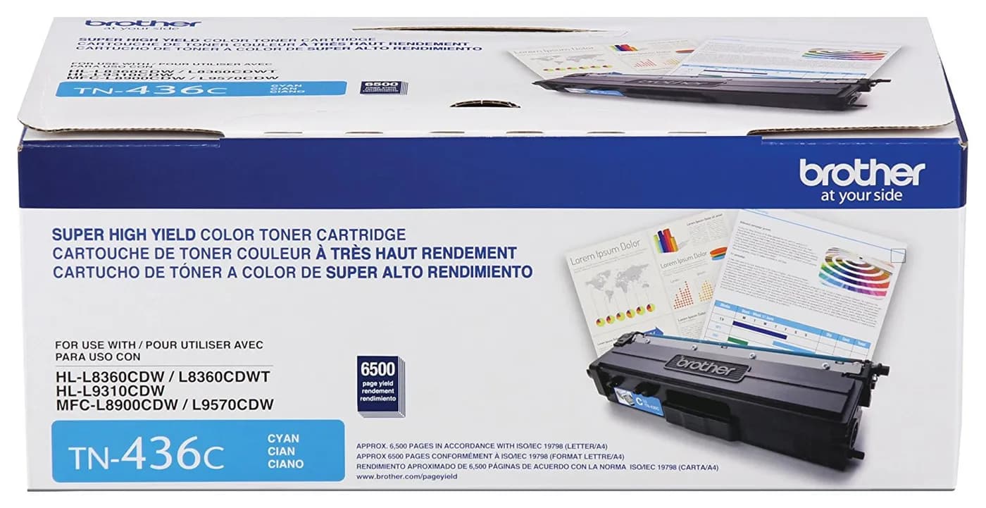 TONER BROTHER CYAN TN436C 6500 PGS P/310CDW/MFCL8900CDE/MFCL9570CD 2