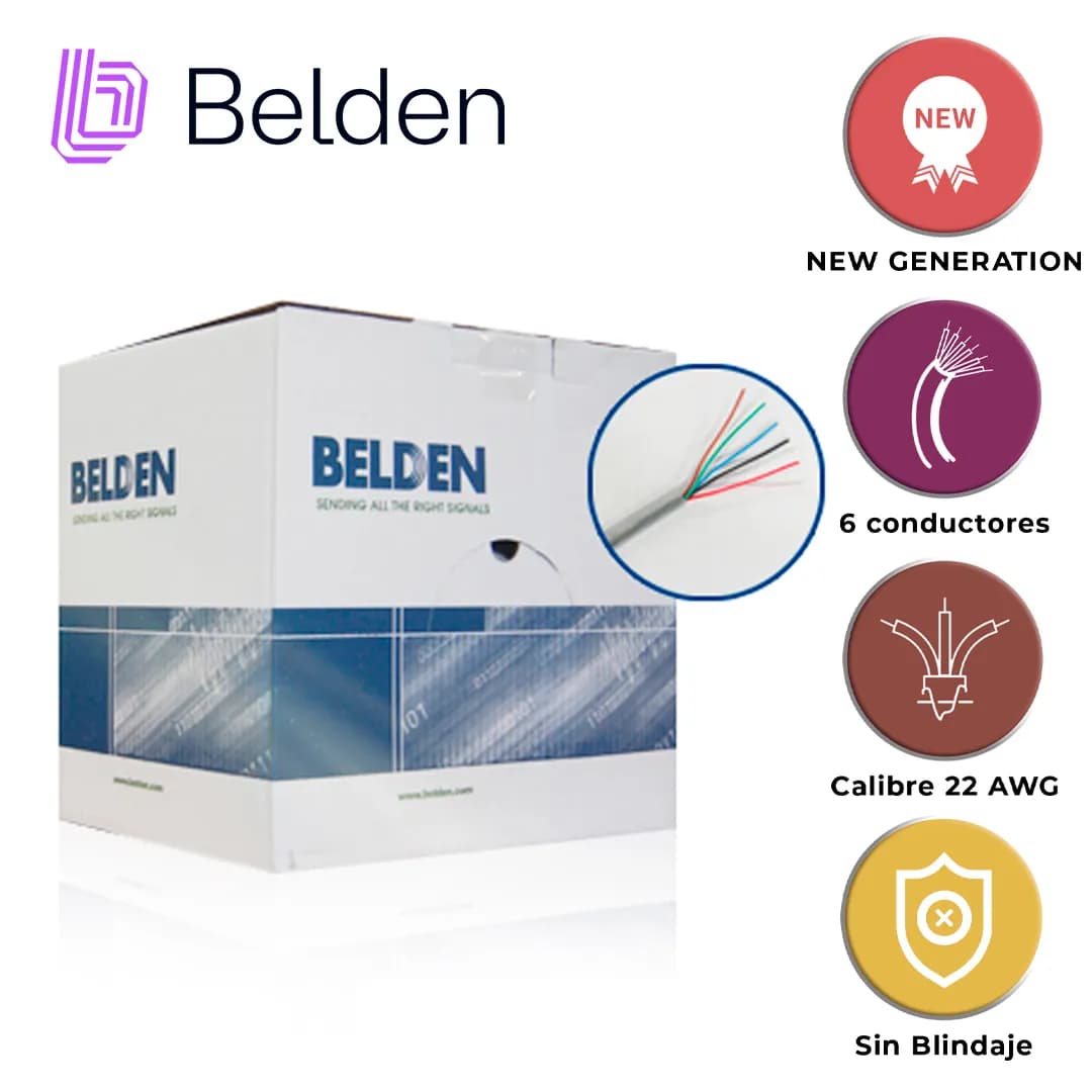 CABLE DE SEGURIDAD Y SONIDO BELDEN 5504UE 0081000 / INTERIOR / GRIS /  2