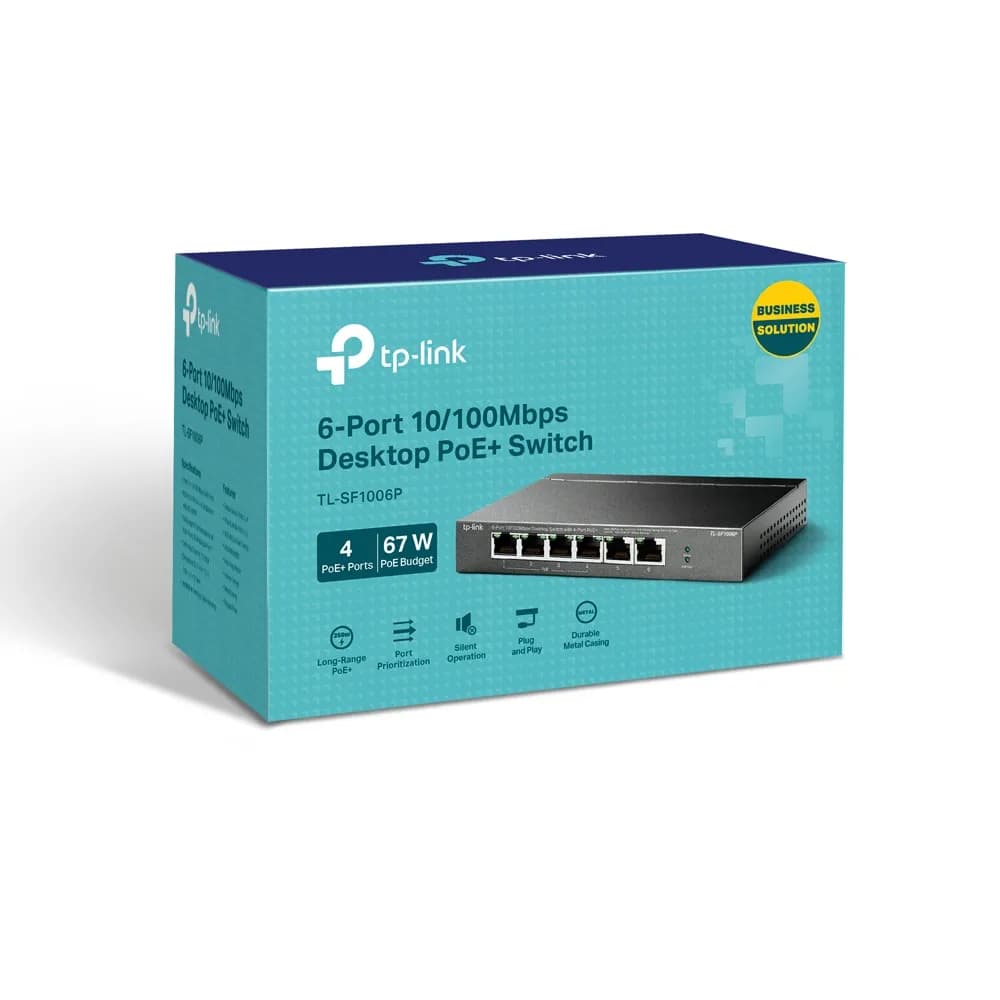 TP-Link TL-SF1006P dispositivo de redes No administrado Fast Ethernet  3