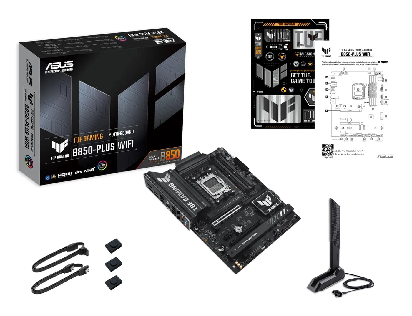 ASUS TUF GAMING B850-PLUS WIFI AMD B850 Enchufe AM5 ATX 6
