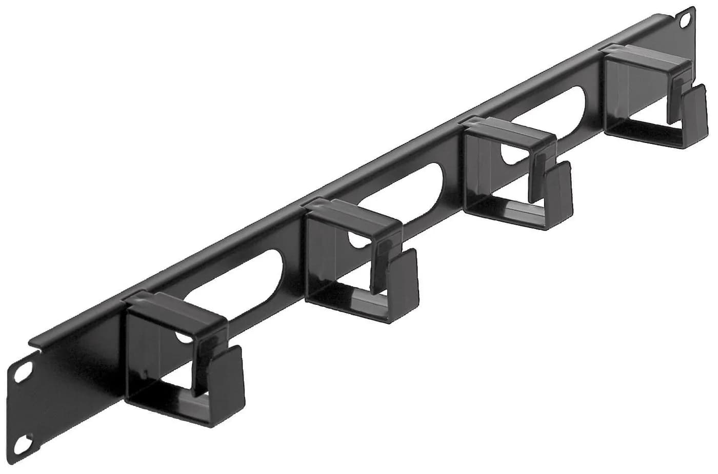Intellinet Panel Administrador de Cable 19" 1 U, 4 arillos plásticos c 5