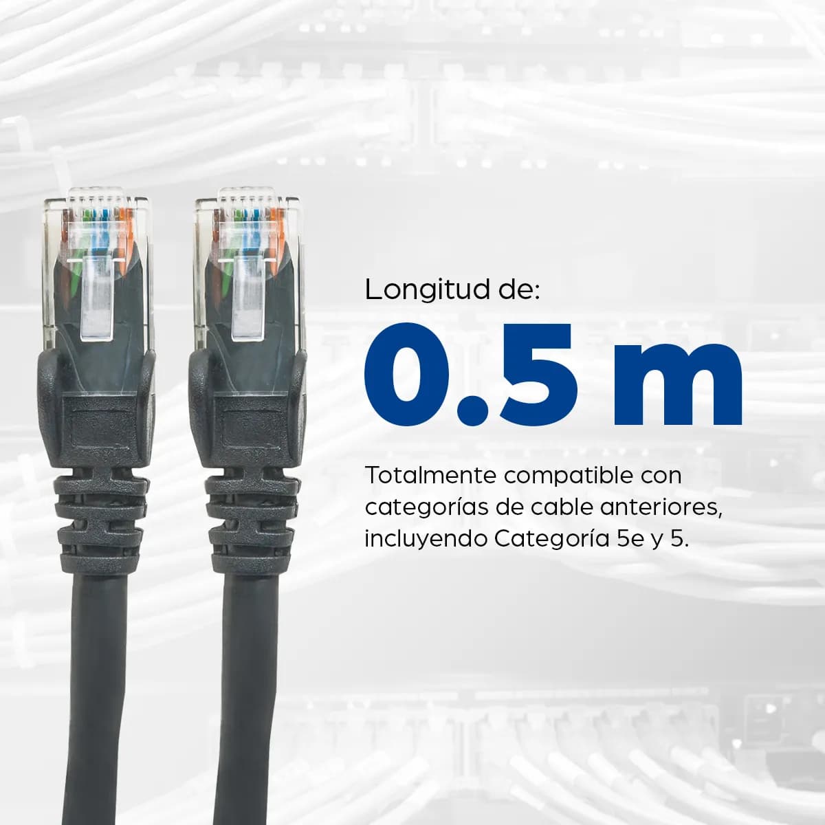 Intellinet Cable de red, Cat6, UTP 6