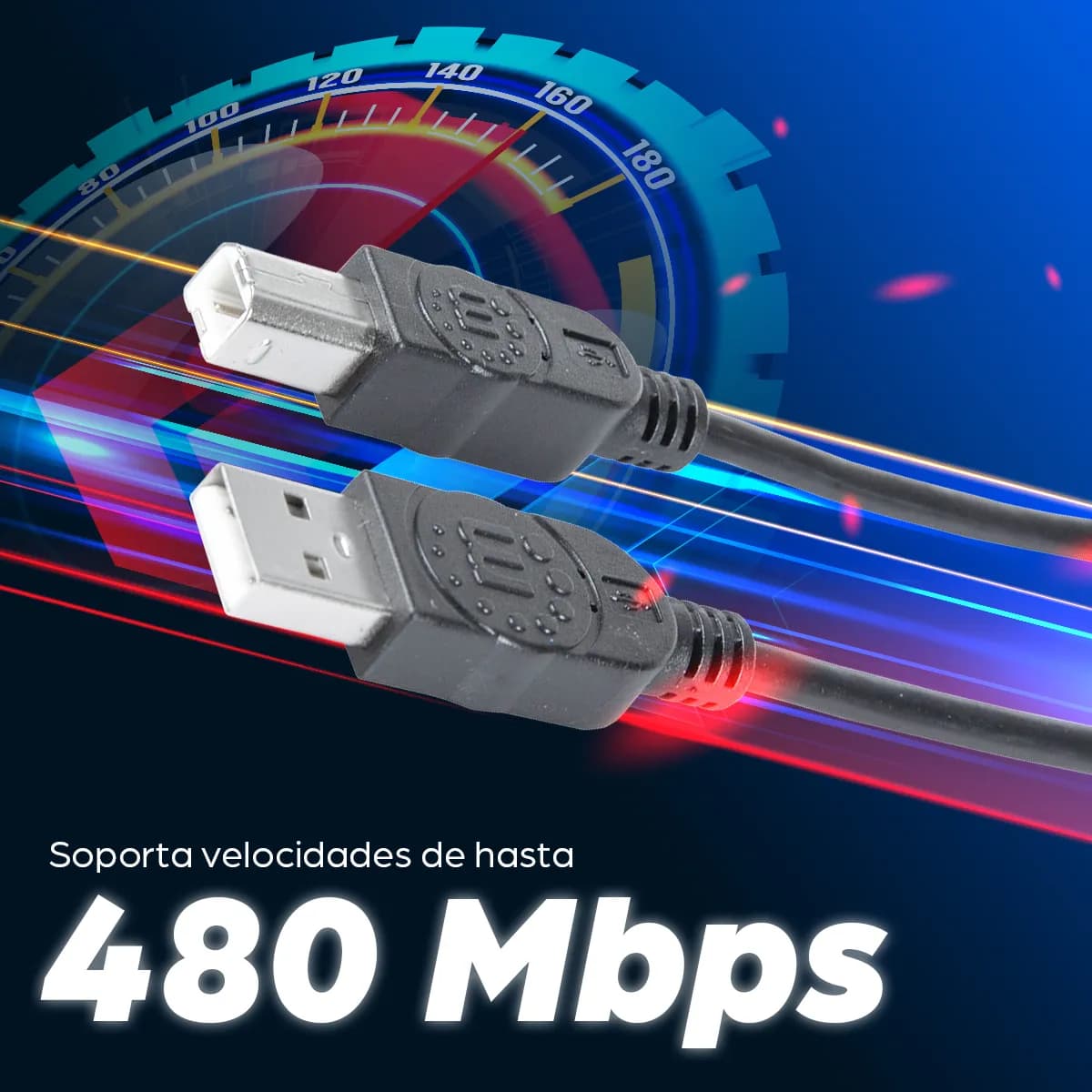 Manhattan Cable para Dispositivos USB B de Alta Velocidad 5