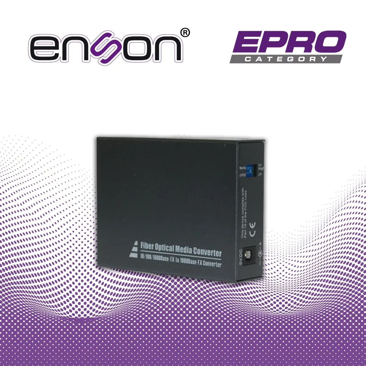 CONVERTIDOR DE FIBRA ENSONDC 100 SFP 10/-MC100SFP 10/100/1000 SFP/UTP  4