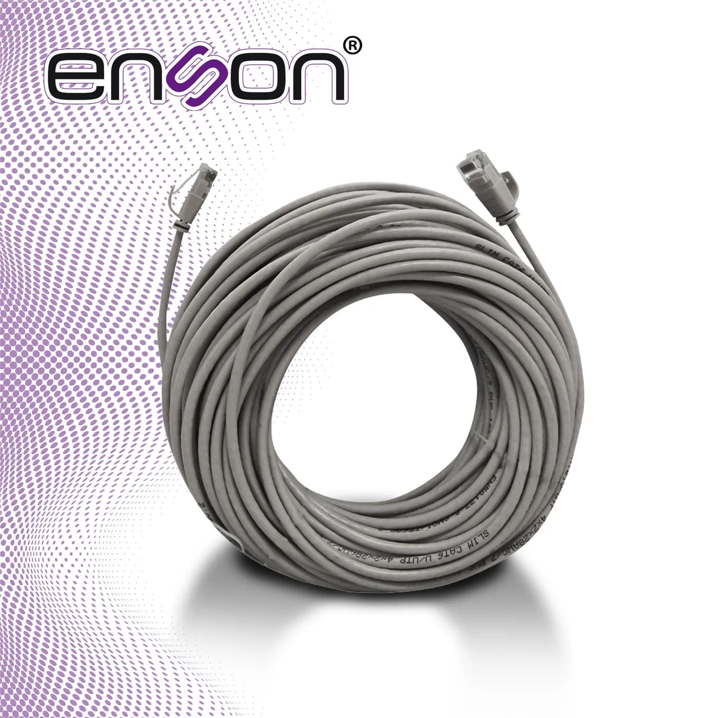 CABLE PREARMADO ENSON ENS-IP18CAT6 DE 18MTS CAT6 CON CONECTORES RJ45 T 5