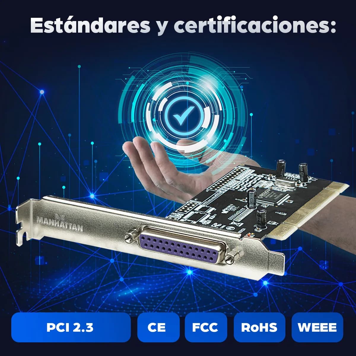 Manhattan Tarjeta PCI con puerto Paralelo 5