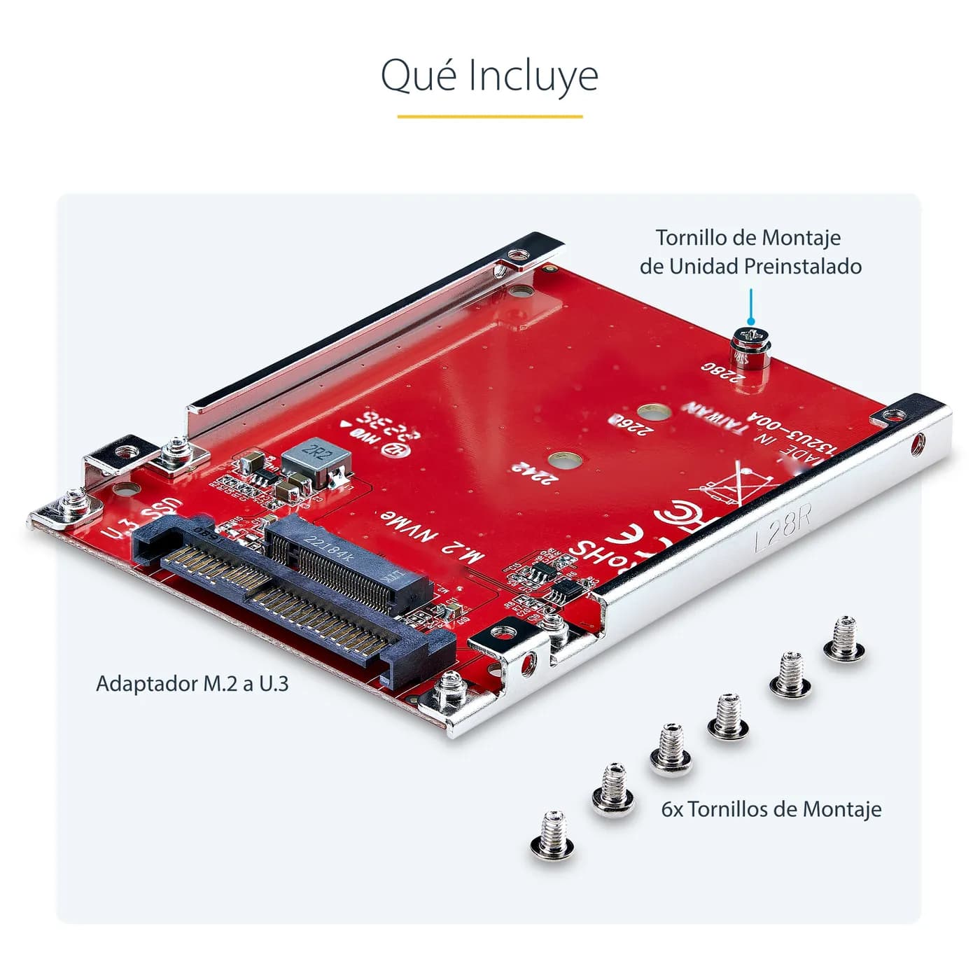 StarTech.com Adaptador M.2 a U.3 para SSDs M.2 NVMe - Convertidor Adap 15
