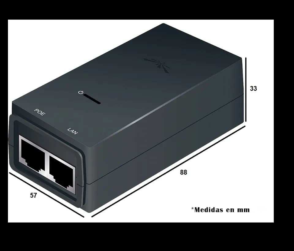 UBIQUITI POE-24-12W-G - Inyector PoE pasivo Gigabit para equipos Ubiqu 5