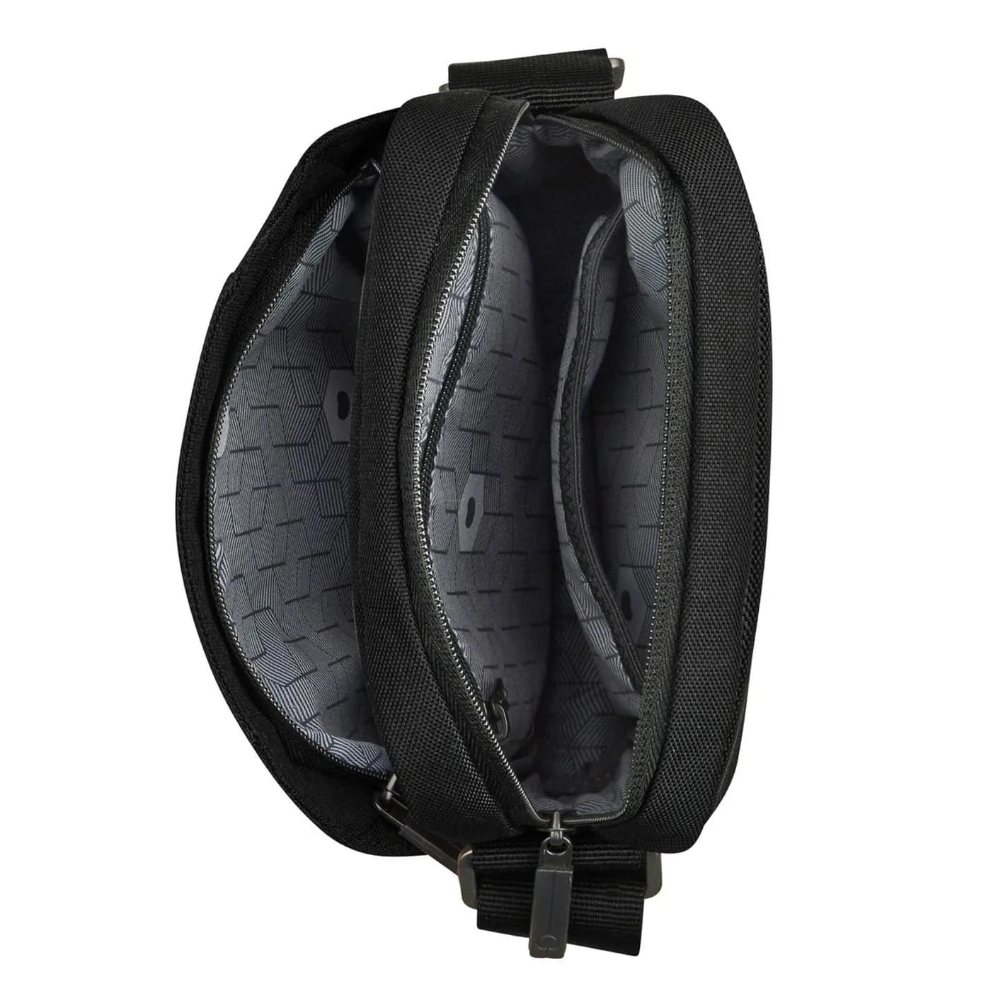 DELSEY BOLSO PICPUS TELA 7.9 PULG. NEGRO MINI REP VERTICAL 1 COMPARTIM 3