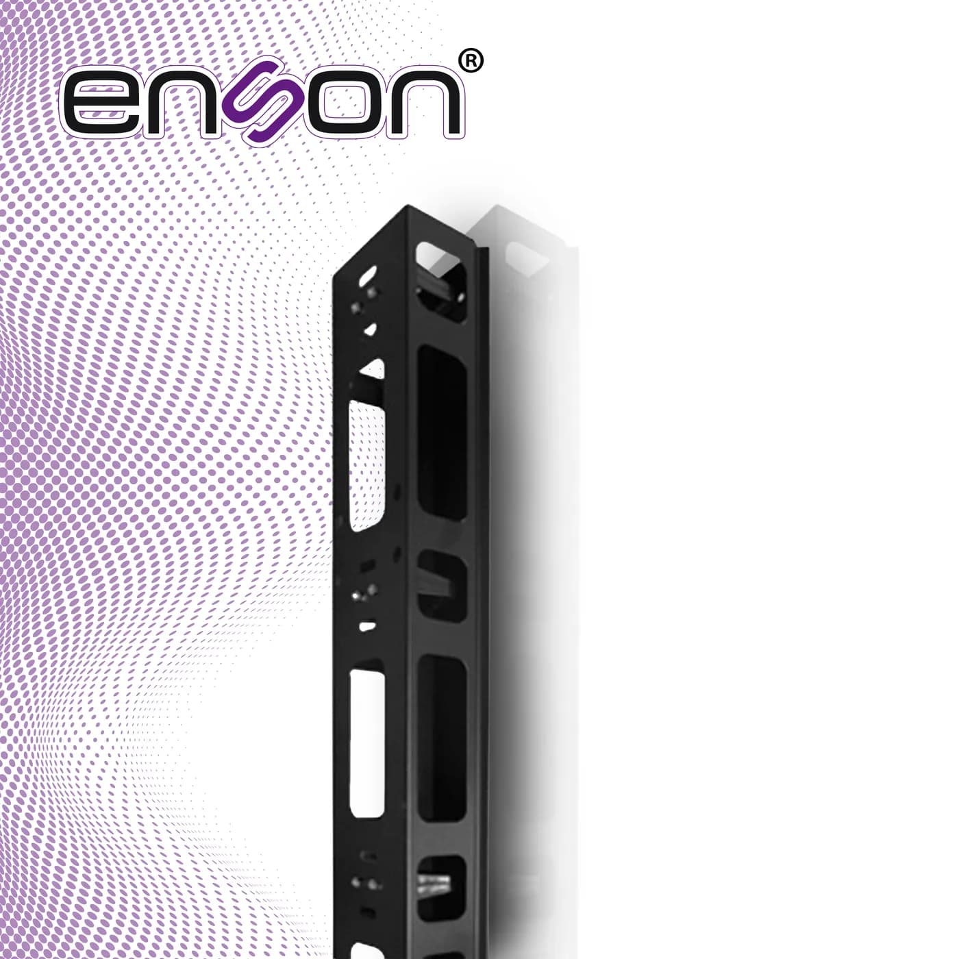 ORGANIZADOR VERTICAL ENSON ENS-VM42 PARA RACK DE 42UR CON VENTANAS DE  7
