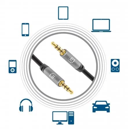 Manhattan Cable Auxiliar de Audio Estéreo 6