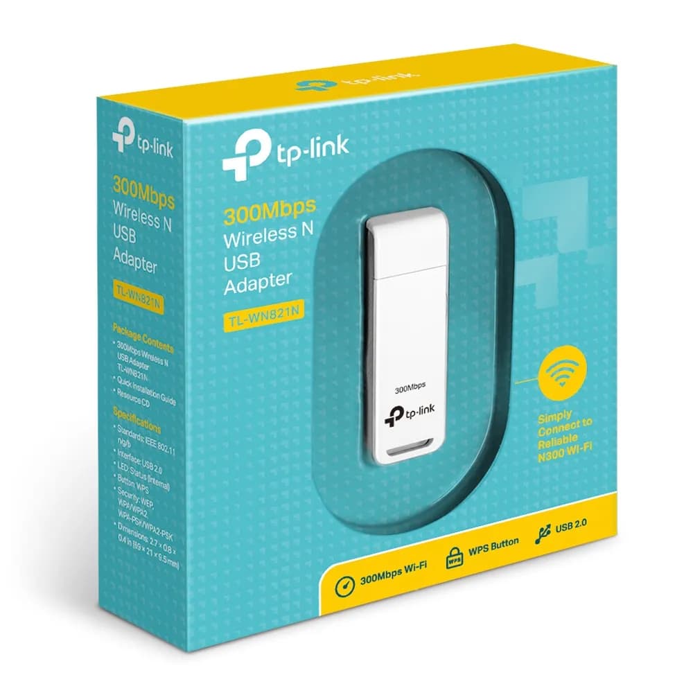 Adaptador USB Wi-Fi / 300 Mbps / 2.4 GHz / MIMO 2x2 / USB 2.0 / WPS 3