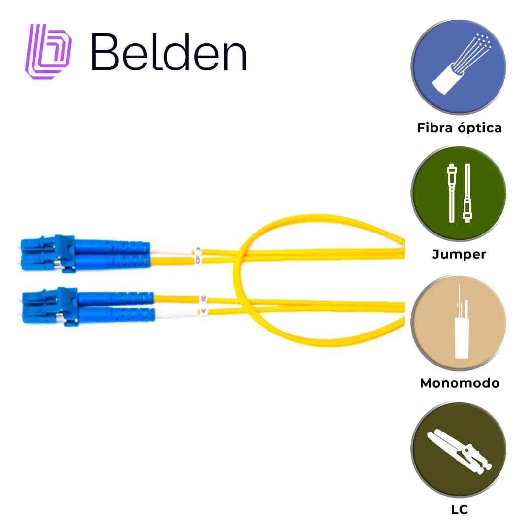 JUMPER DE FIBRA OPTICA MONOMODO BELDEN FPSLDLD003M / INTERIOR  / AMARI 2
