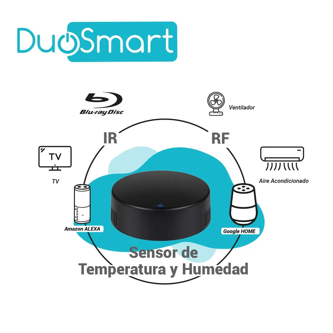 MODULO IR + SENSOR DE TEMPERATURA Y HUMEDAD WIFI 2.4GHZ DUOSMART L30 C 4