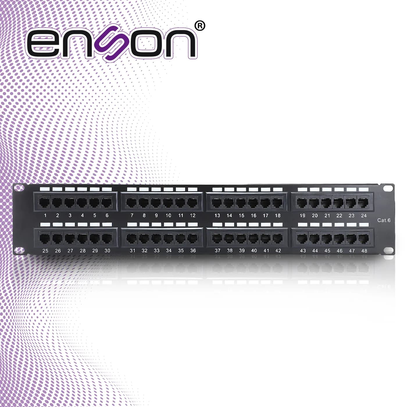 PATCH PANEL ENSON ENS-PA48P7 2UR PRECARGADO CAT6 48 PUERTOS MONTAJE EN 7
