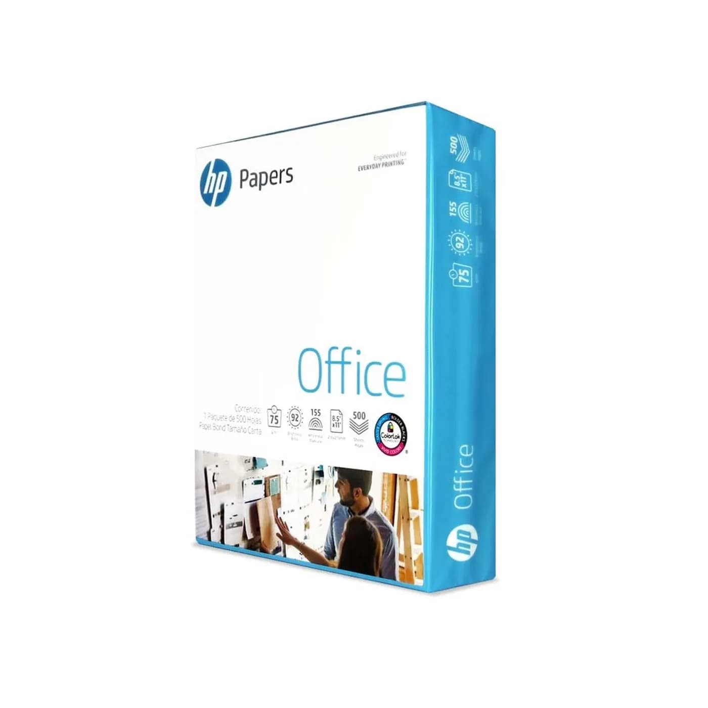 HP OFFICE CAJA DE PAPEL BOND CARTA 75GR, BLANCURA 92%, 5 MILLARES 2