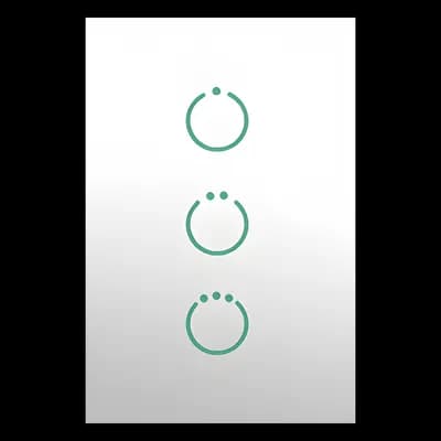 Interruptor Táctil Z-Wave Plus / 3 Circuitos / Alimentación Universal 