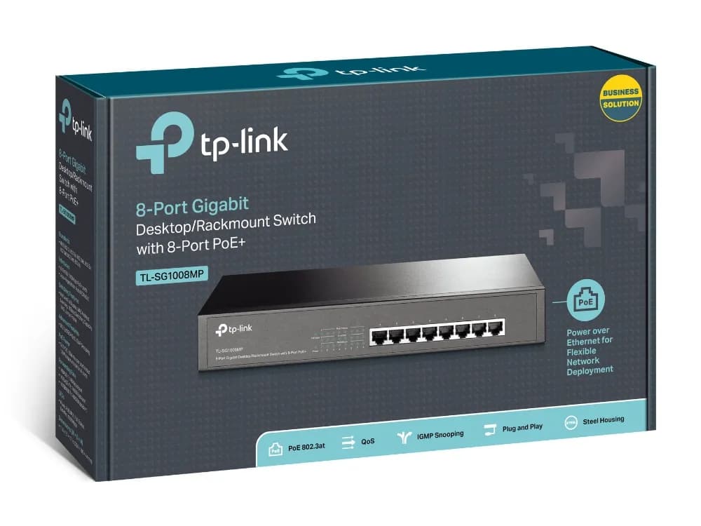 TP-Link TL-SG1008MP No administrado Gigabit Ethernet (10/100/1000) Ene 4