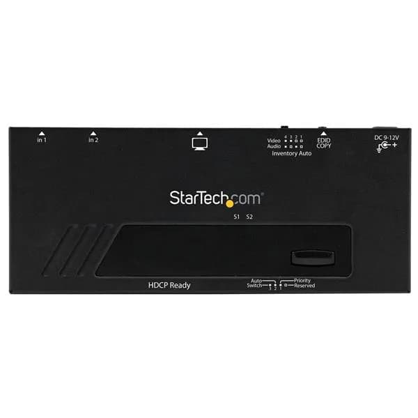 StarTech.com Switch HDMI de 2 Puertos con Switch Automático y Priorita 2