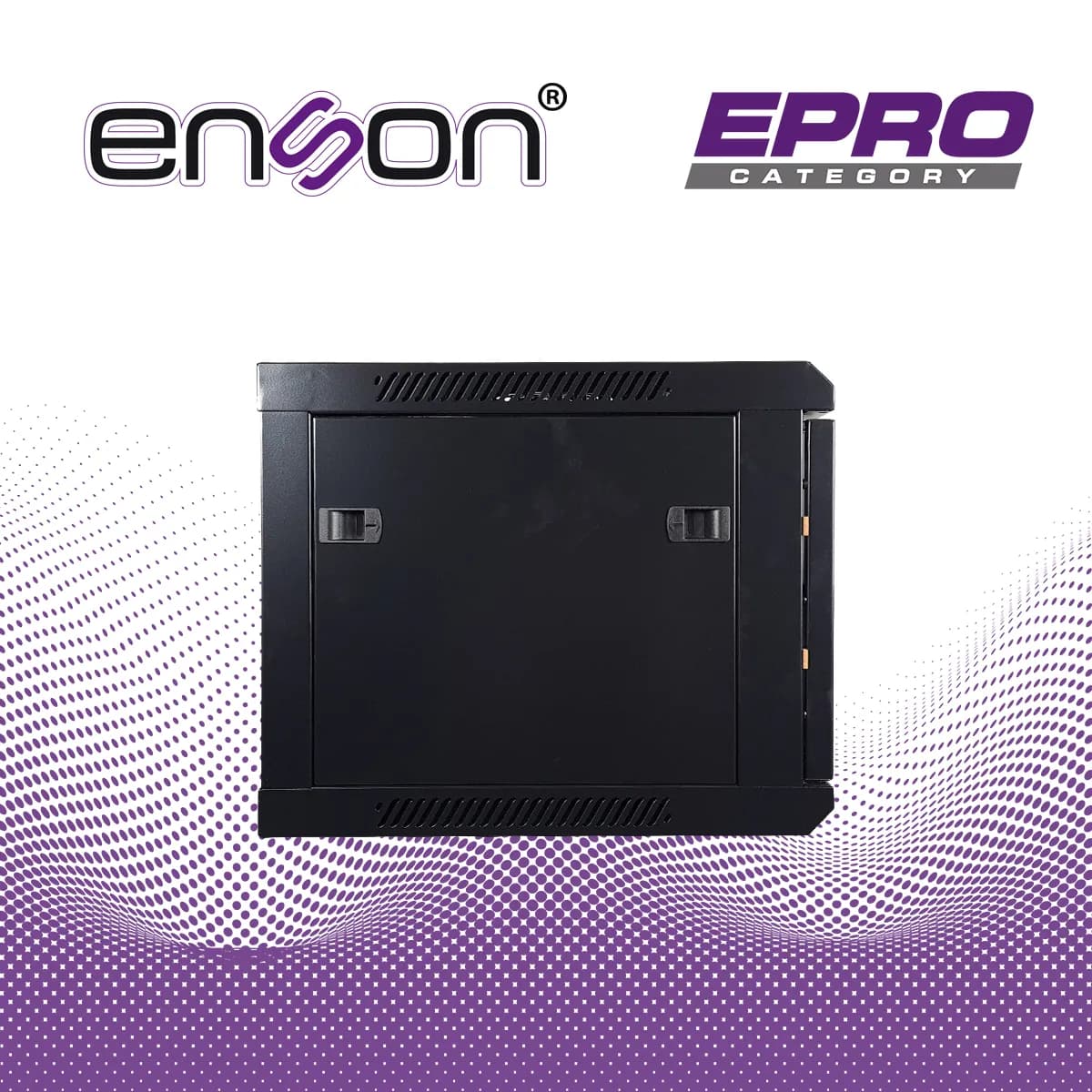 GABINETE DE PARED ENSON ENS-RKGB6UD 6UR PUERTA FRONTAL DE CRISTAL TEMP 6