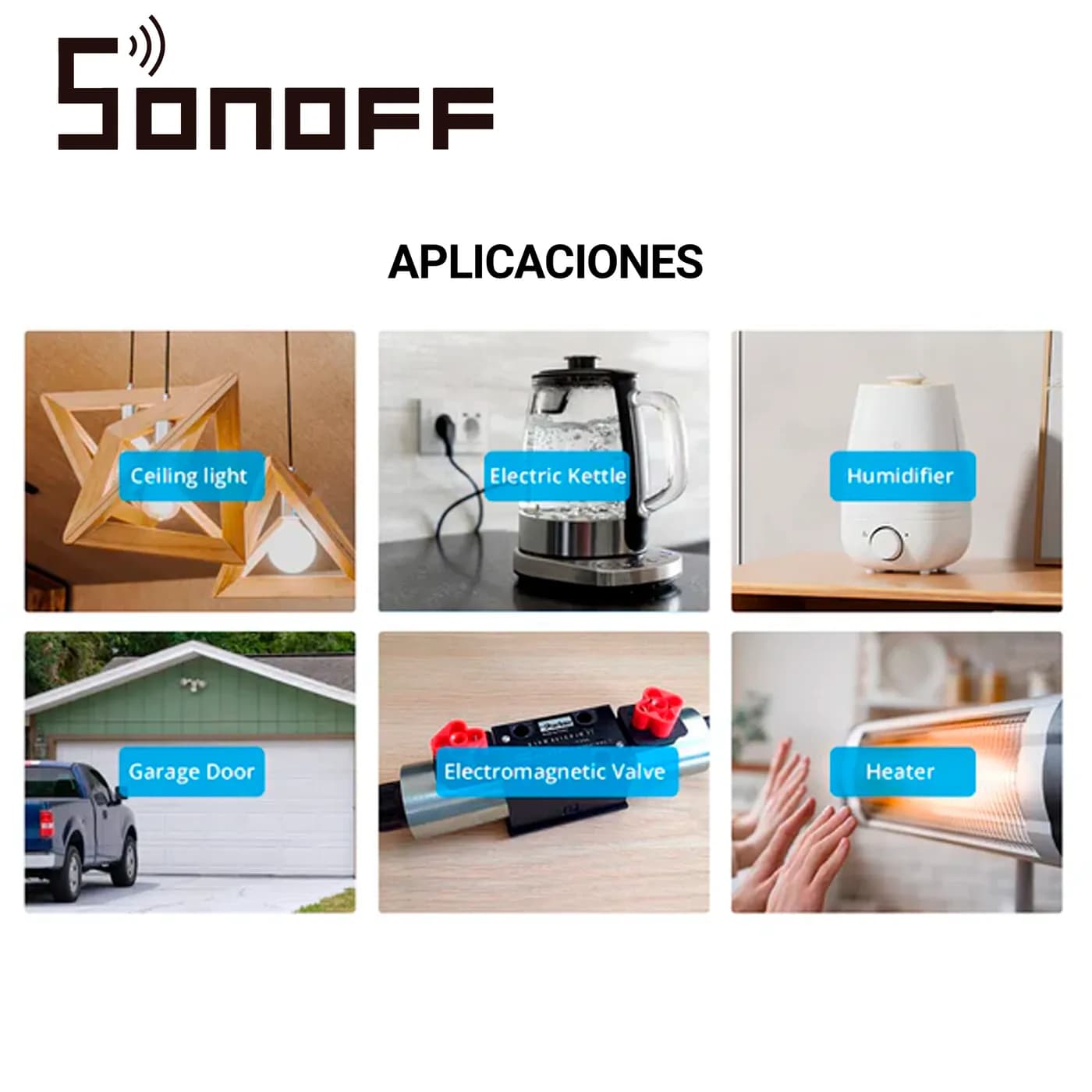 INTERRUPTOR ON/OFF SONOFF BASICR4 / SMART INALAMBRICO / WIFI PARA SOLU 3