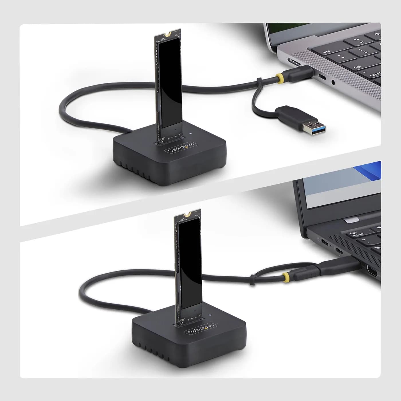 StarTech.com Dock Adaptador USB-C/USB-A a NVMe M.2 - 10Gbps - Lector E 4