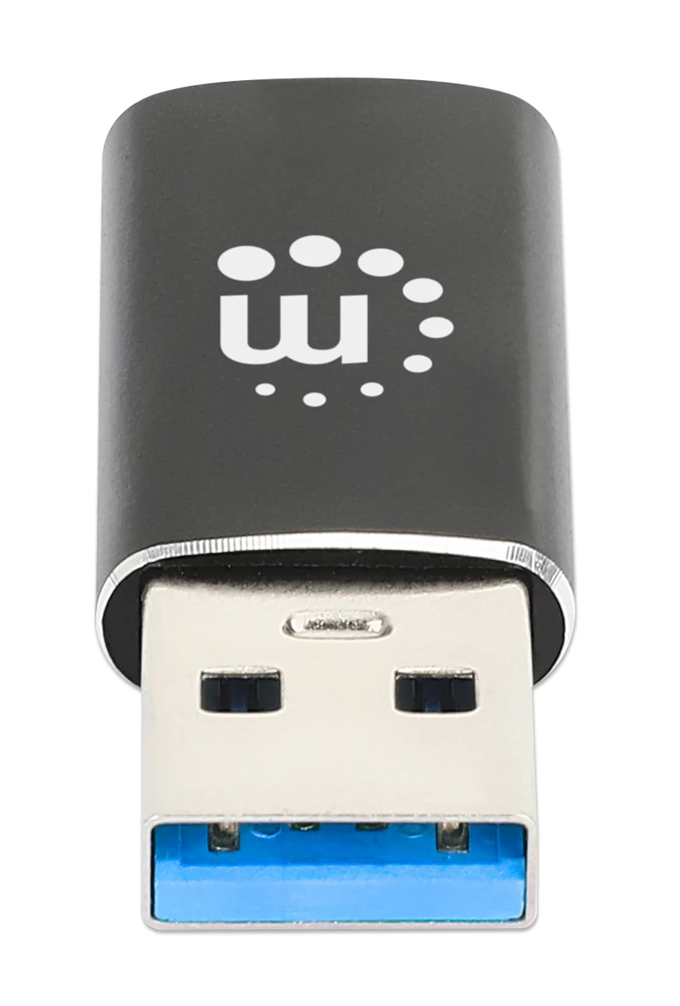 Manhattan 153980 cambiadores de género de cables USB A USB C Negro 9
