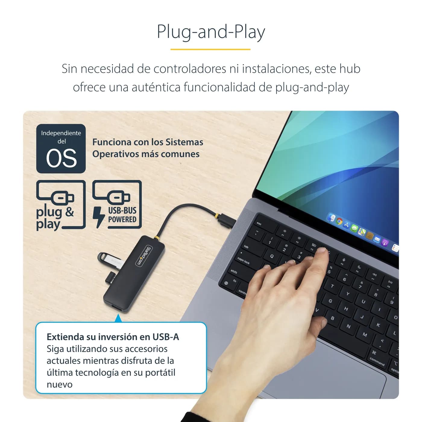 StarTech.com H5C4A-USB-HUB nodo concentrador USB 3.2 Gen 1 (3.1 Gen 1) 14