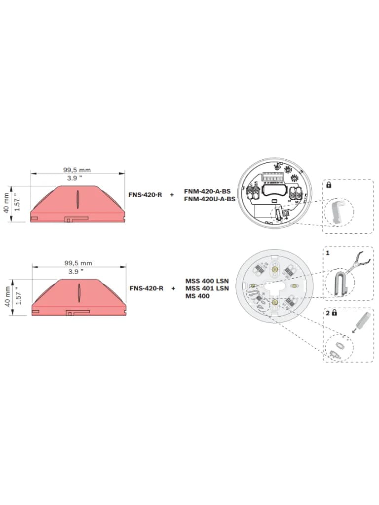 BOSCH F_FNS420R - LSN Luz estroboscopica roja 2