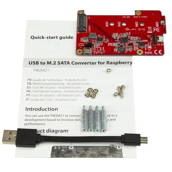 StarTech.com Conversor Adaptador USB a M.2 NGFF SATA SSD para Placas d 7