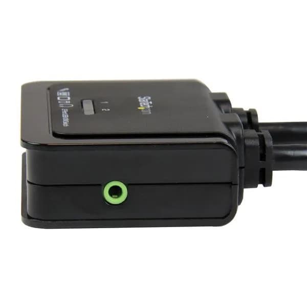 StarTech.com Conmutador Switch KVM 2 puertos HDMI USB Audio con Cables 4