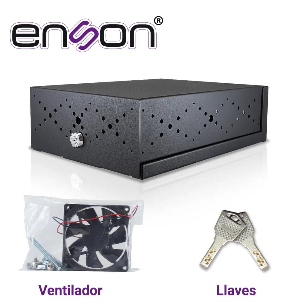 GABINETE DE SEGURIDAD ENSON LINCE13 PARA DVR MOVIL 380X270X115MM CON V 5
