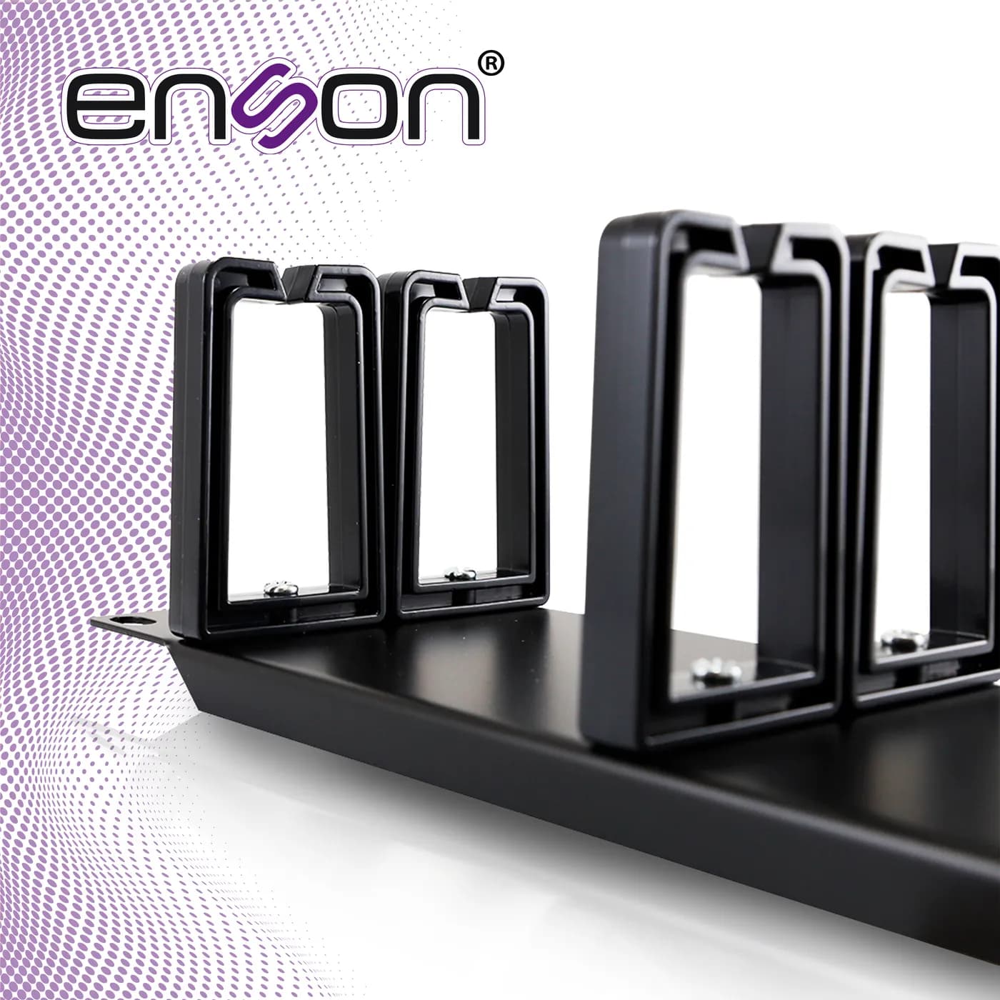 ORGANIZADOR HORIZONTAL FRONTAL PARA RACK ENSON ENS-CMR24 2UR CON PEINE 5