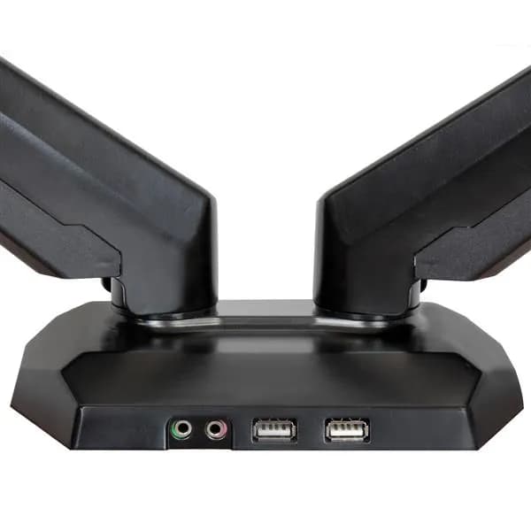 StarTech.com Base para Dos Monitores con Hub USB de 2 Puertos y Pass-T 2