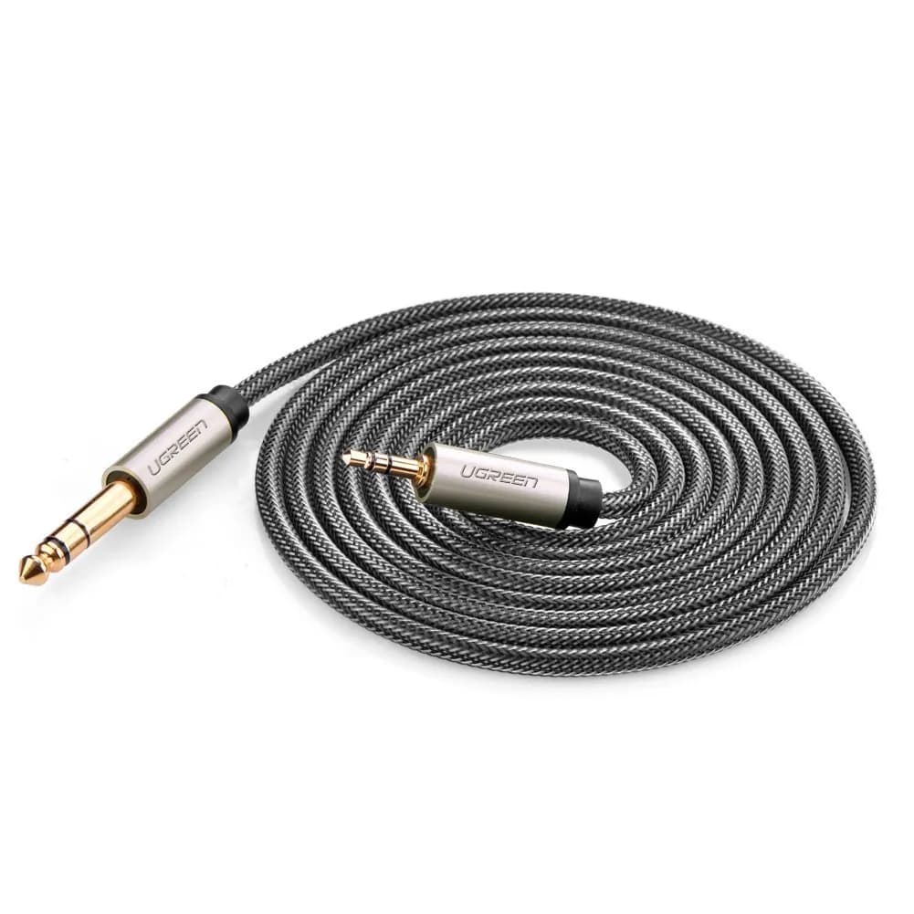 Ugreen 10625 cable de audio 1 m 2 x 6.35mm 3,5mm Negro 2