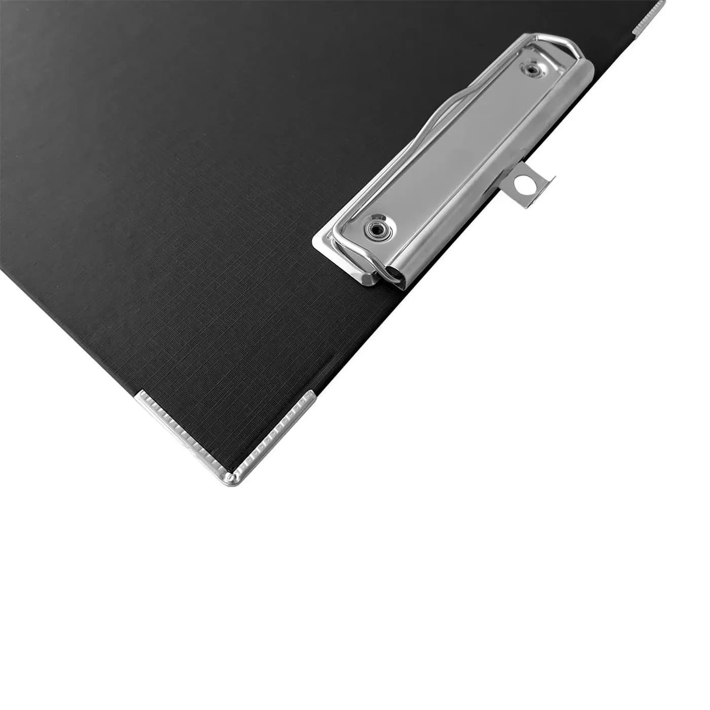 TECHMAKRO TABLA DE CARTON FORRADA DE  PVC NEGRA CON CLIP pais de orige 3